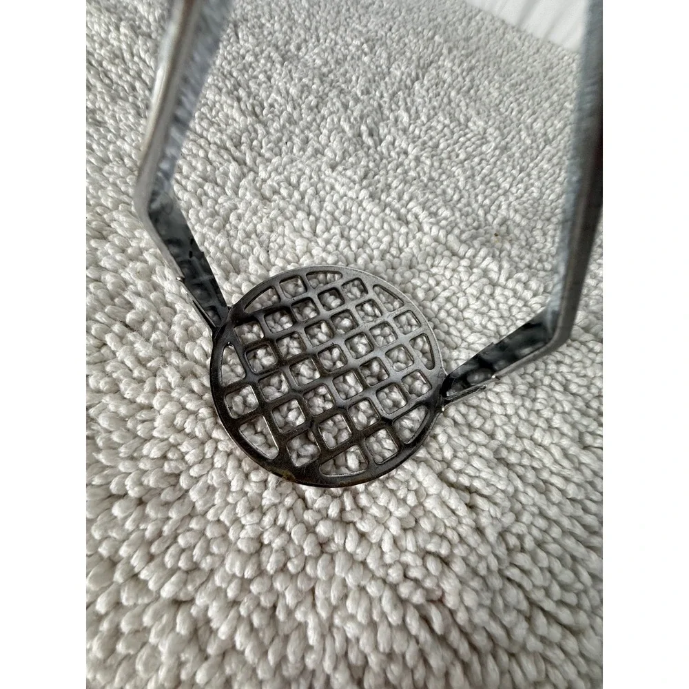 Vintage Potato‎ Masher Metal Black Handle Kitchen Tool Japan